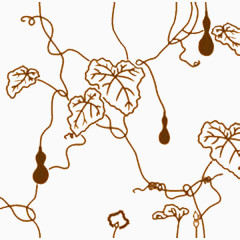 日式藤蔓花纹