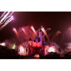 烟花绽放迪士尼