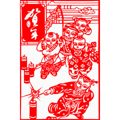 贺年剪纸