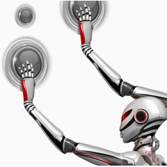 智能机械人类图片