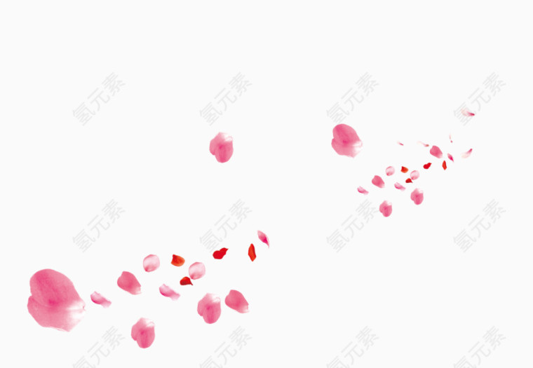 粉色玫瑰花瓣
