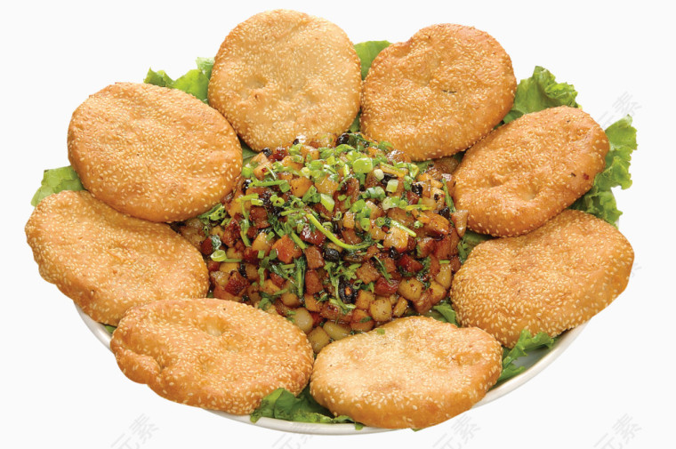 乡村饼夹馍