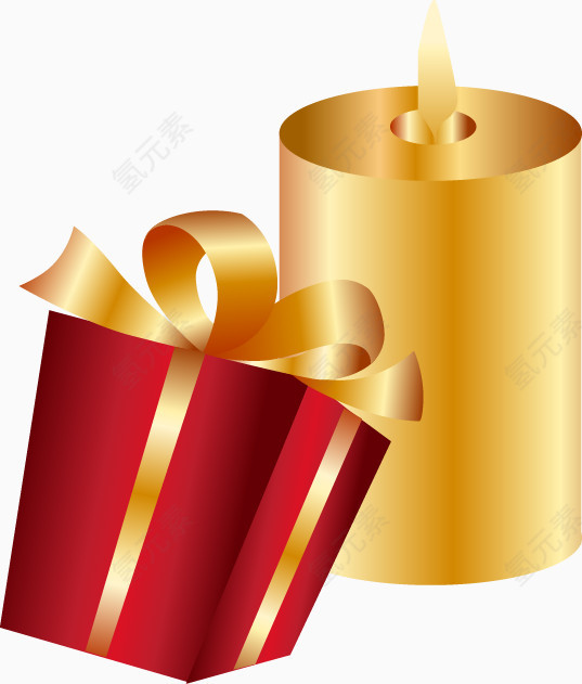 礼盒蜡烛图案