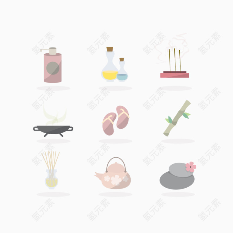 矢量女性SPA