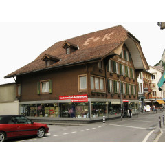 著名景点因特拉肯小镇