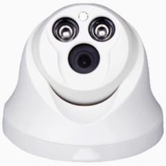 白色摄像头圆形产品实物
