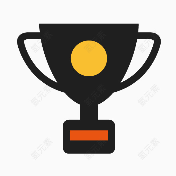 矢量抽象奖杯素材