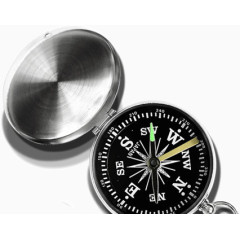 时尚精致翻盖指南针