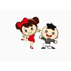 儿童卡通手绘少儿少女免费素材