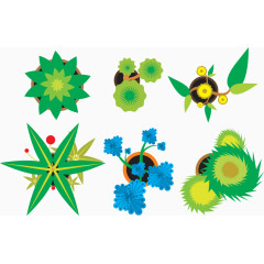 矢量图绿化素材