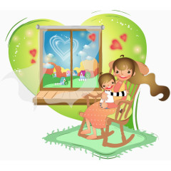 矢量母亲节卡通插画5