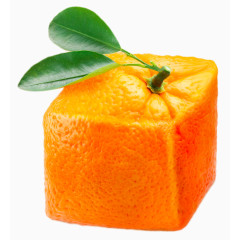 创意正方形的橙子