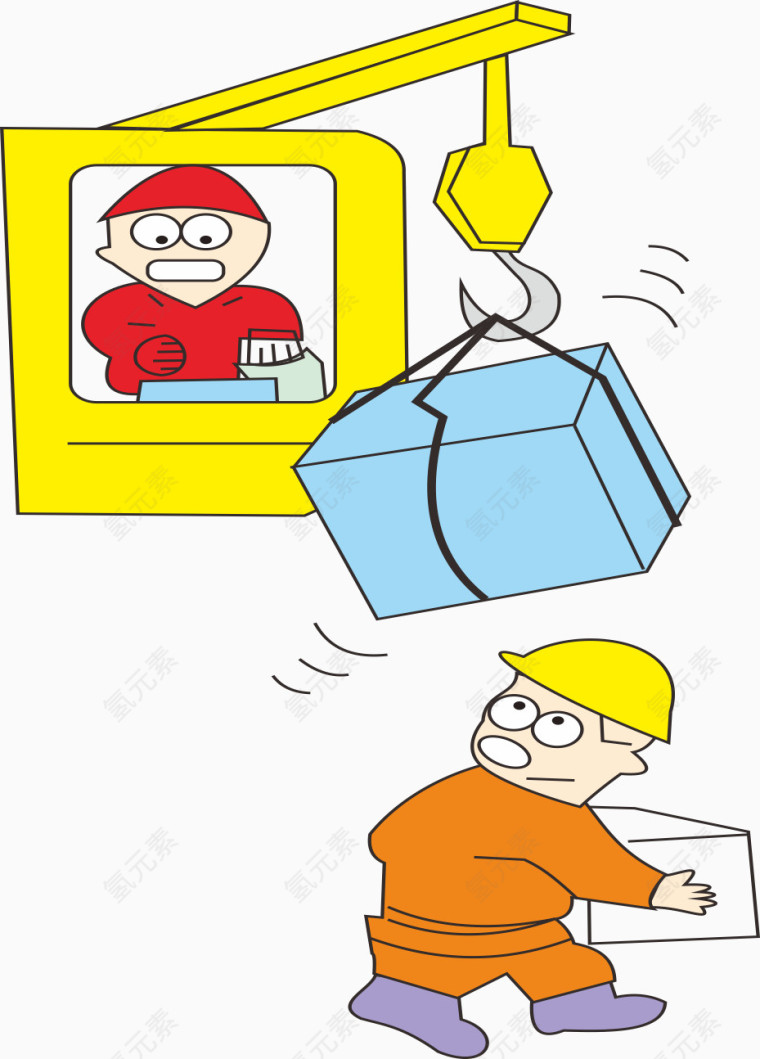 工地施工安全漫画