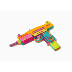 布艺设计彩色手枪