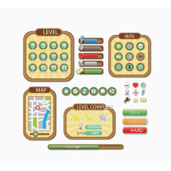 矢量手绘进度条游戏图标