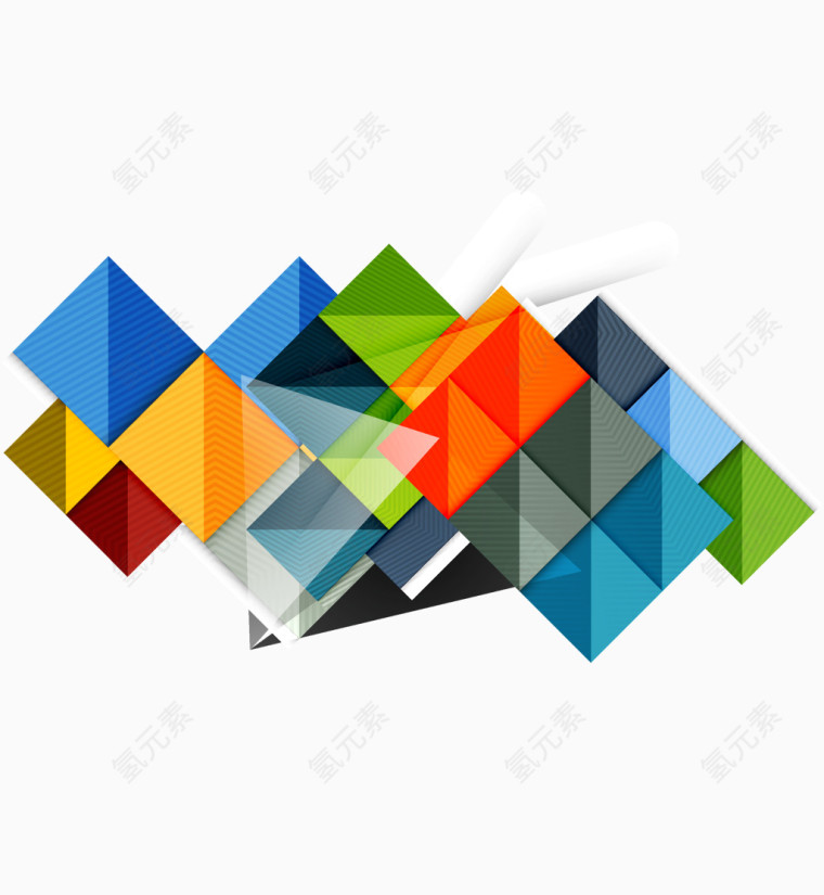 商务  信息分类 菱形 彩色渐变 装饰图案 背景装饰图案 ppt