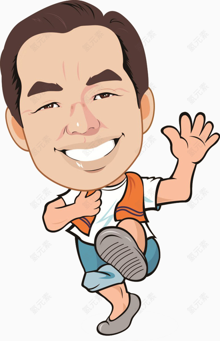 扭秧歌的中年大叔