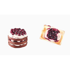 手绘车厘子面包