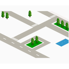 矢量建筑设计道路