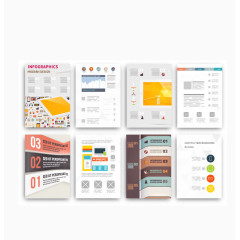 矢量创意信息图表素材