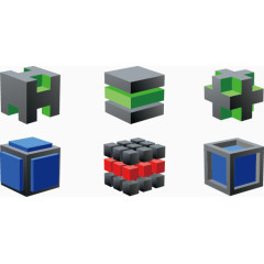 矢量手绘正方体