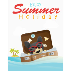 快乐儿童暑假素材