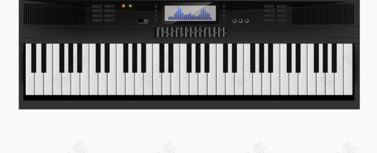 矢量手绘电子琴