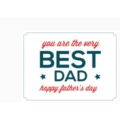 矢量父亲节插图