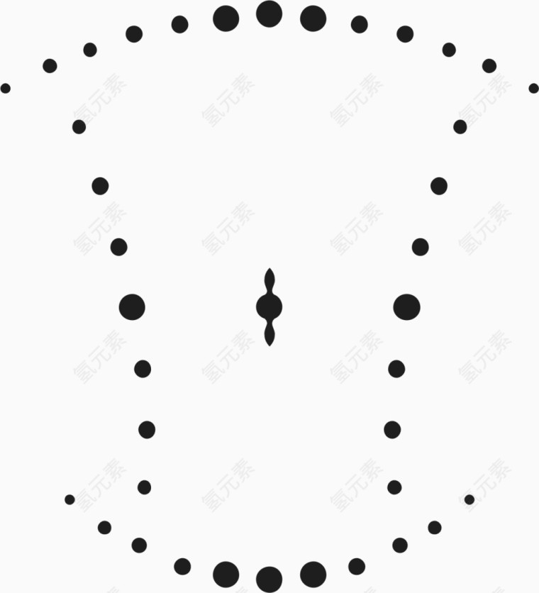 点线面构图底纹角花素材