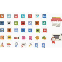 商务卡通类PPT图标素材下载