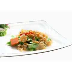 芥兰花炒海樱花