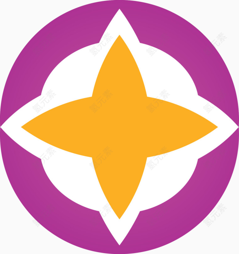 可爱简约不规则图形矢量图