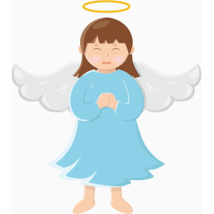 祈祷祝福的圣诞节天使