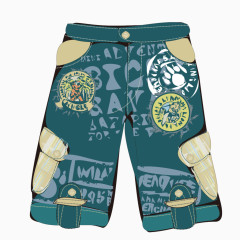 手绘裤子卡通图案