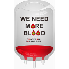 矢量输血血液袋子