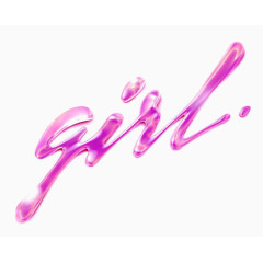 女孩英文艺术字