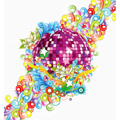 矢量彩色装饰图案免扣素材