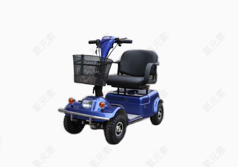 蓝色卡通迷你电动车