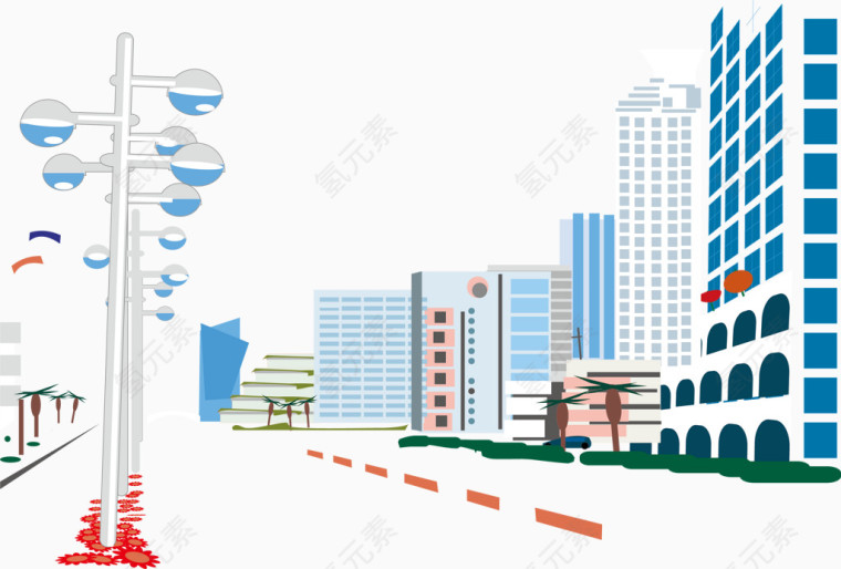 街道路灯城市