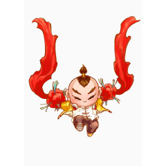 卡通打鼓贺年小孩