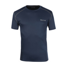 MARMOT/土拨鼠 2016新款男士速干T恤圆领透气排汗运动短袖 60390 暗蓝色