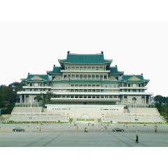 朝鲜金日成广场风光