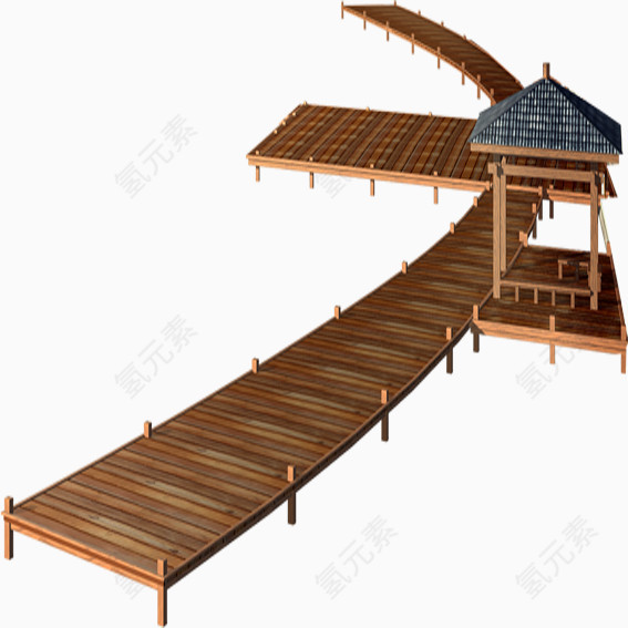 环形木板桥