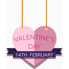 粉红色浪漫爱情挂饰