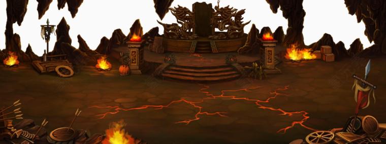 横版游戏场景地图