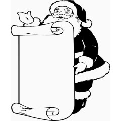 圣诞老人手绘卡通