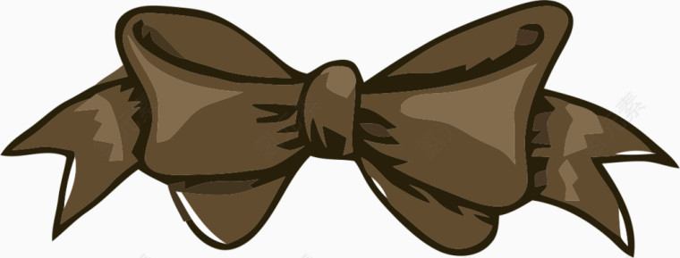 褐色蝴蝶结