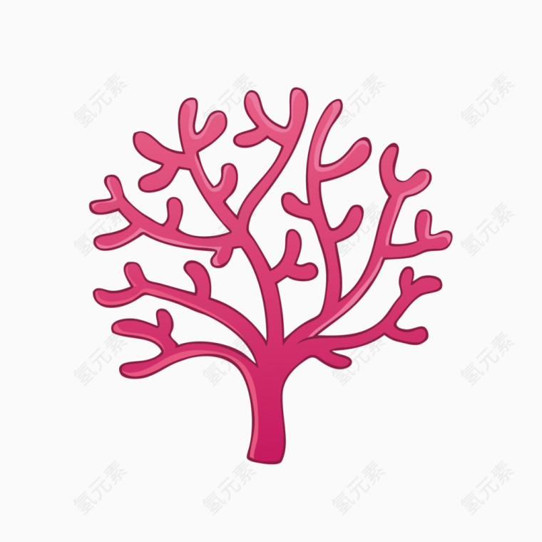 海底世界红色珊瑚