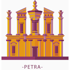 世界度假纪念碑的卡通建筑