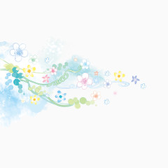 淡蓝色花纹背景装饰图